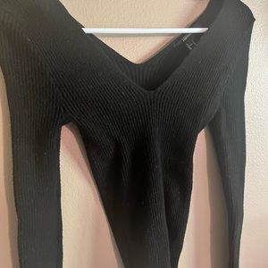 Forever 21 tight fitting black sweater